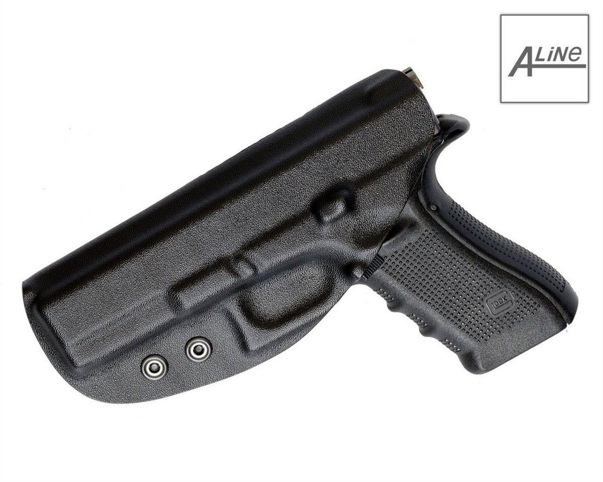Кобура A-Line ПК22 для Glock пластикова внутрішньобрючна Чорна (Black) 226086 фото