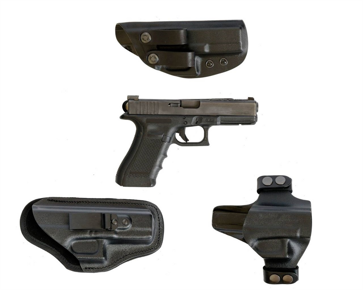 Кобура A-Line ПК22 для Glock пластикова внутрішньобрючна Чорна (Black) 226086 фото