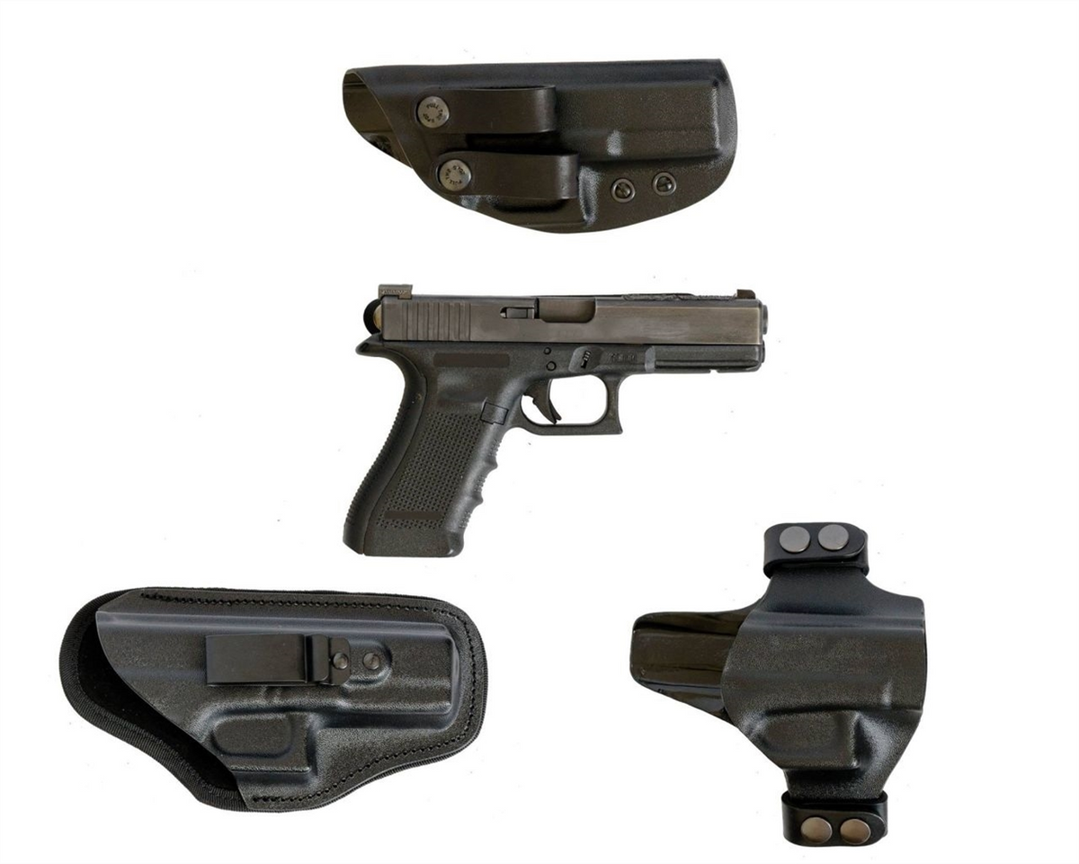 Кобура A-Line ПК22 для Glock пластикова внутрішньобрючна Чорна (Black) 226086 фото