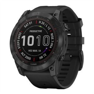 Смарт-годинник Garmin Fenix 7X (010-02541-22,010-02541-23) Чорний (Carbon Gray) 209937 фото