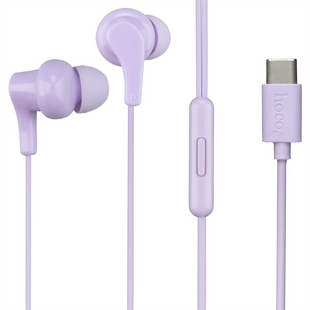 Навушники з мікрофоном Hoco M114 Type-C Фіолетові (Purple) 132381 фото