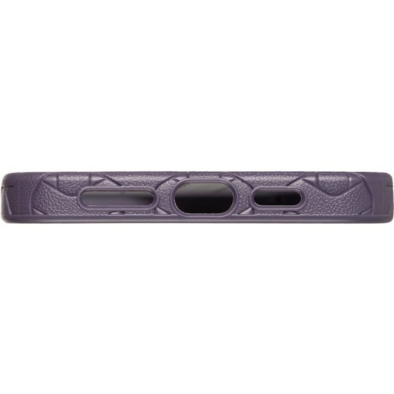 Чохол накладка для iPhone 15 Plus Leather Weaving Case Фіолетова (Violet) 182906 фото