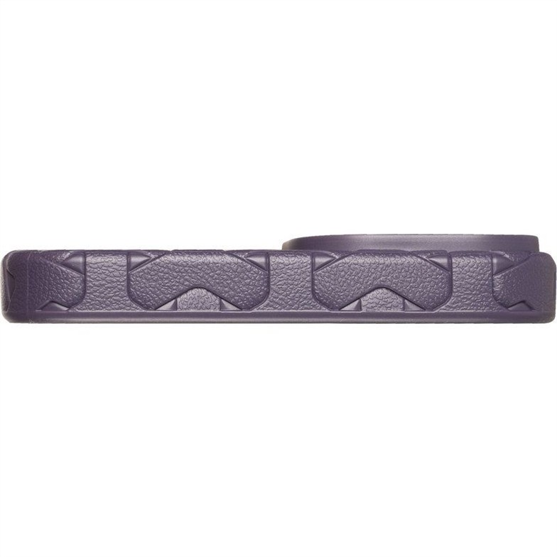 Чохол накладка для iPhone 15 Plus Leather Weaving Case Фіолетова (Violet) 182906 фото
