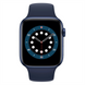 Смарт-годинник Apple Watch 6 44mm Blue Aluminum Case with Deep Navy Sport Band (M00J3) 195681 фото 2