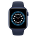 Смарт-годинник Apple Watch 6 44mm Blue Aluminum Case with Deep Navy Sport Band (M00J3) 195681 фото 3