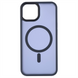 Чохол накладка для iPhone 14 WAVE Matte Insane MagSafe Синя (Dark Blue) 110604 фото 1