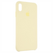 Чохол накладка для iPhone Xs Max Silicone Case HC Жовта (Mellow Yellow) 71690 фото 4