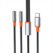Перехідник XO NB-R269B Type-C + 3.5mm x2 Чорний (Black) 190711 фото 2