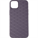 Чохол накладка для iPhone 15 Plus Leather Weaving Case Фіолетова (Violet) 182906 фото 1