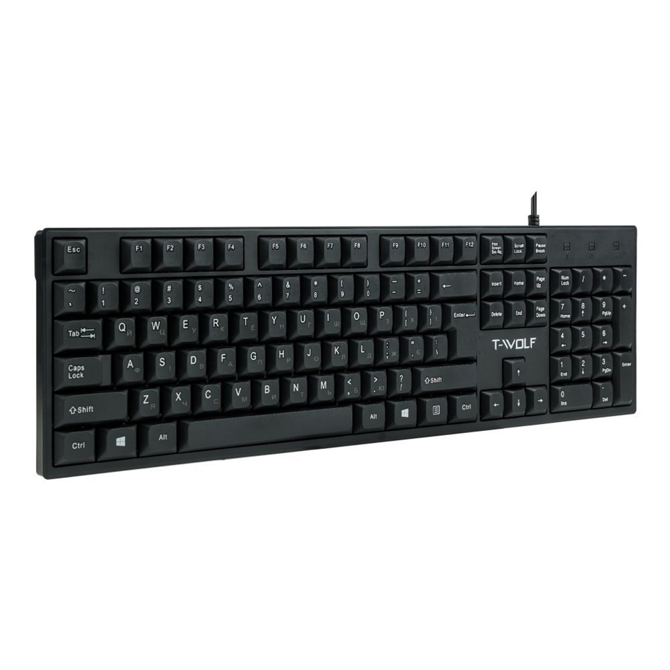 Клавіатура TWolf T15 Чорна (Black) 170200 фото