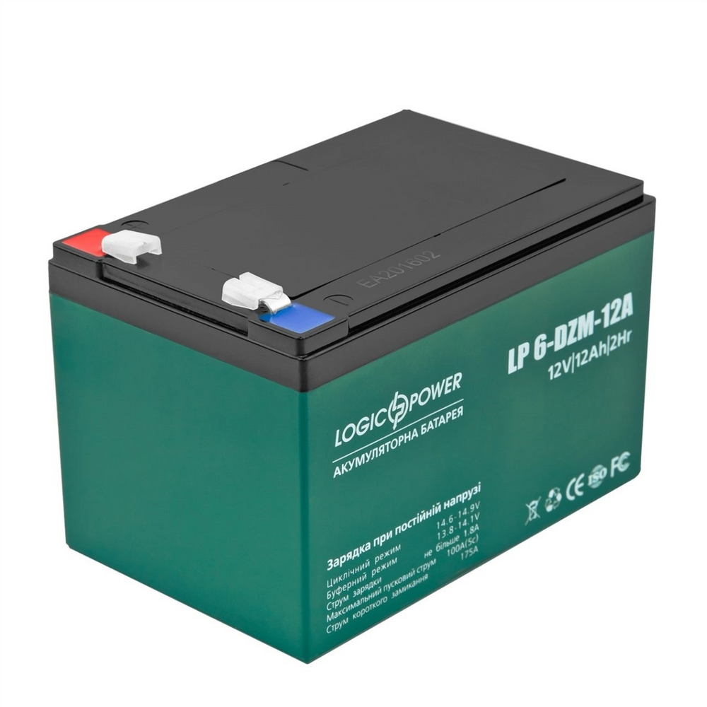 Акумуляторна батарея LogicPower LP 12V 12Ah (6-DZM-12) AGM 174481 фото