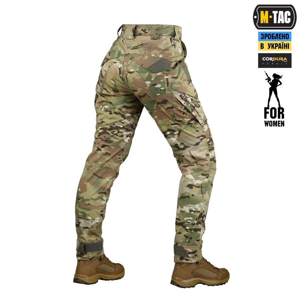 Штани M-Tac Aggressor Lady ріп-стоп MC Зелені (Multicam) (32/32) 237530 фото