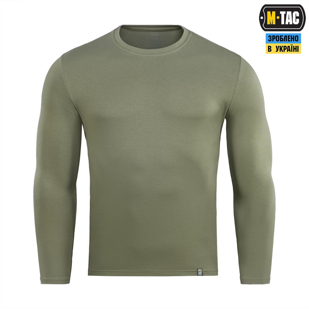 Футболка із довгим рукавом M-Tac 93/7 Зелена (Light Olive) (L) 235353 фото