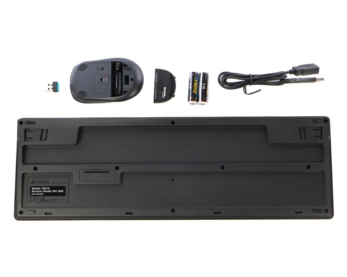 Клавіатура A4Tech FG1200 + миша Чорний (Black) 245708 фото