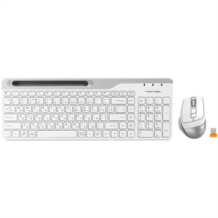 Клавіатура бездротова A4Tech FB2535C + миша Біла (Icy White) 185308 фото