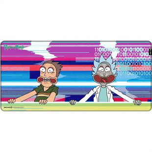 Килимок для миші Rick and Morty Glitched (FWBMPRIMOR24003XL) Синій (Blue) 259442 фото