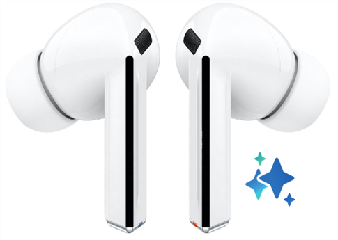Бездротові навушники вкладиші Samsung Galaxy Buds 3 Pro (SM-R630NZWA) Білі (White) 143789 фото