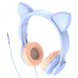 Навушники накладні Hoco W36 Cat Ear Блакитні (Blue Pink) 183114 фото 2