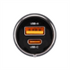 Автомобільний зарядний пристрій XO CC47 Shared USB-A/USB-C QC&PD3.0 100W 3A Чорний (Black) 142035 фото 4