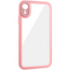 Чохол накладка для iPhone XR TPU Transparent + Colour 1.5mm Рожева (Pink) 221290 фото 2