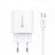 Зарядний пристрій Foneng EU46 QC3.0 Charger (1USBх3A) (EU46-CH-TC) + кабель USB Type C Білий (White) 165852 фото 1