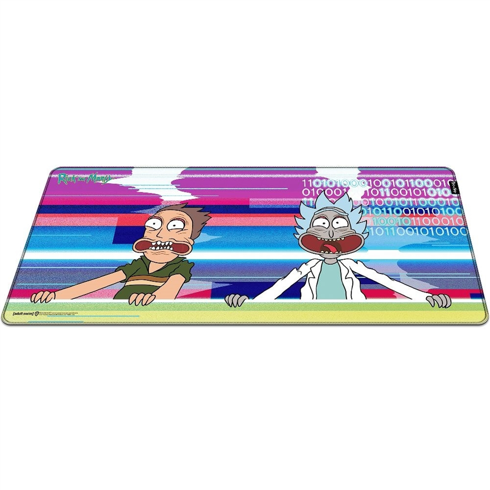 Килимок для миші Rick and Morty Glitched (FWBMPRIMOR24003XL) Синій (Blue) 259442 фото