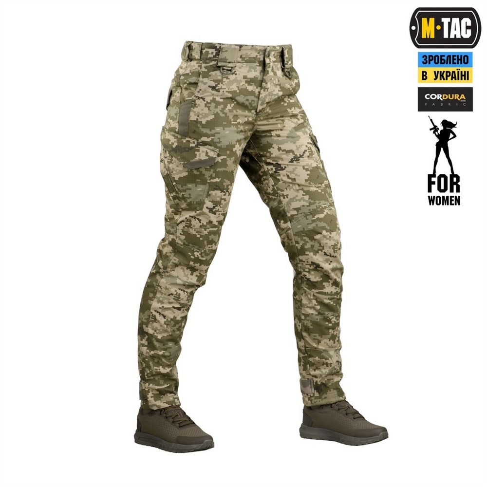 Штани M-Tac Aggressor Lady ріп-стоп MM14 Зелені (Multicam) (34/30) 237549 фото
