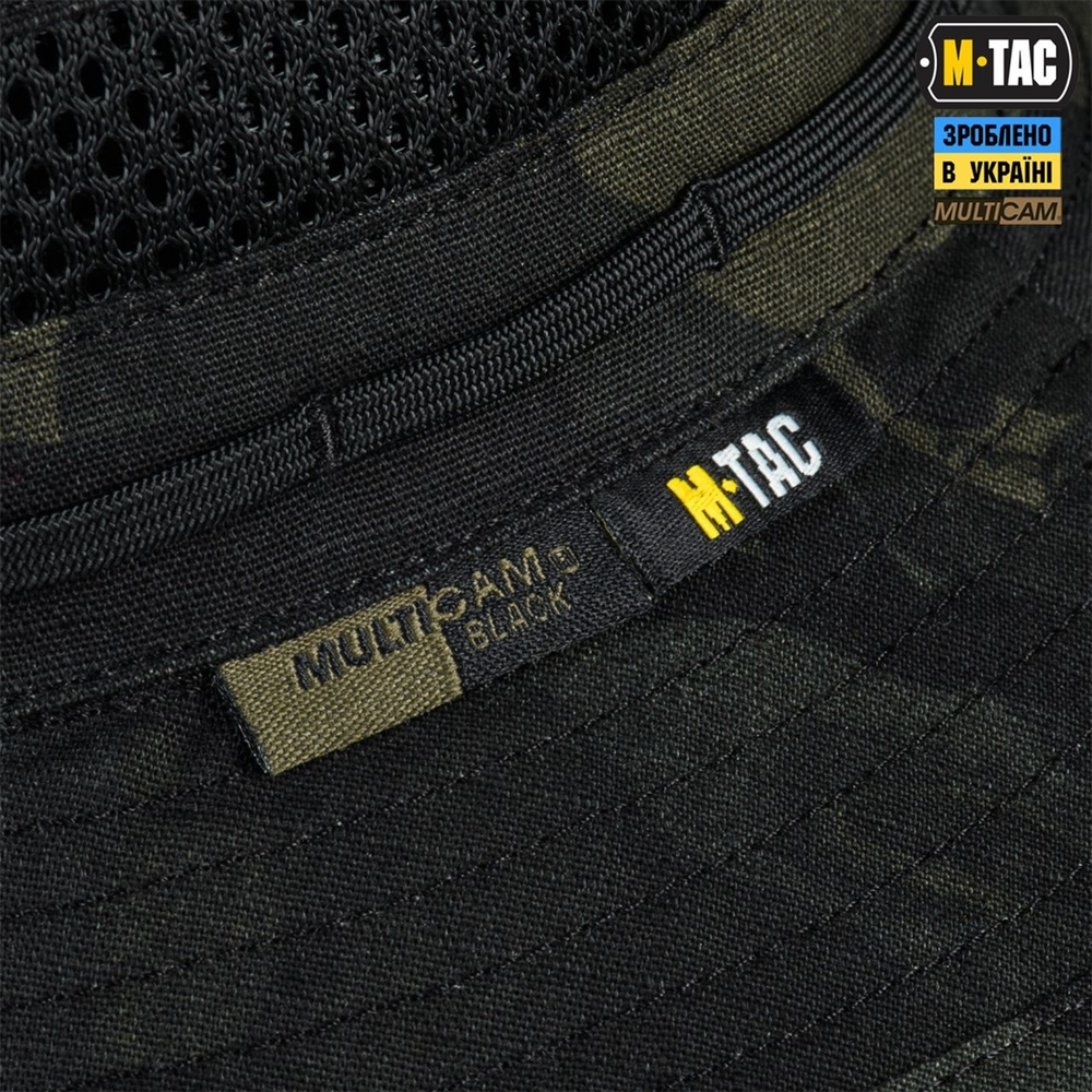 Панама M-Tac з сіткою NYCO Extreme Чорна (Black Multicam) (59) 231747 фото
