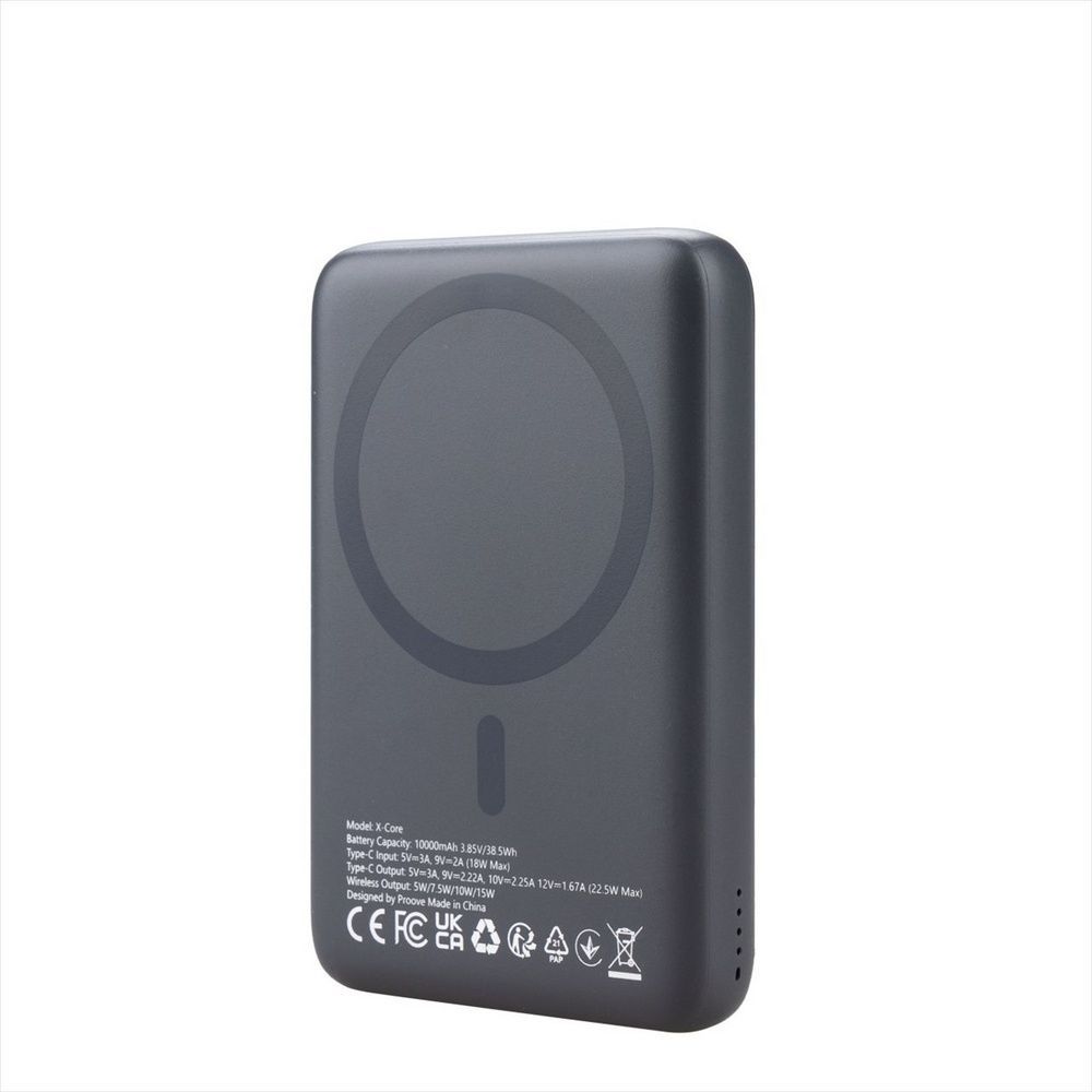 PowerBank 10000 mAh Proove X-Core Wireless 22.5W Сірий (Gray) 203327 фото