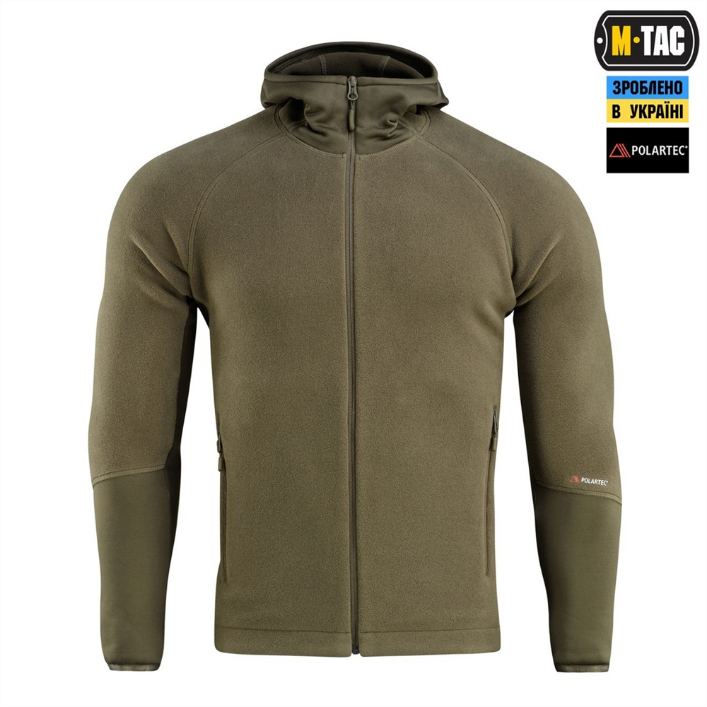 Кофта M-Tac Hoodie Polartec Sport Зелена (Dark Olive) (XL) 228700 фото