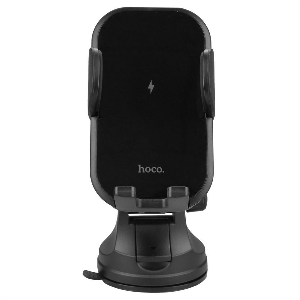 Автотримач Hoco HW5 15W з бездротовою зарядкою Чорний (Black) 132898 фото