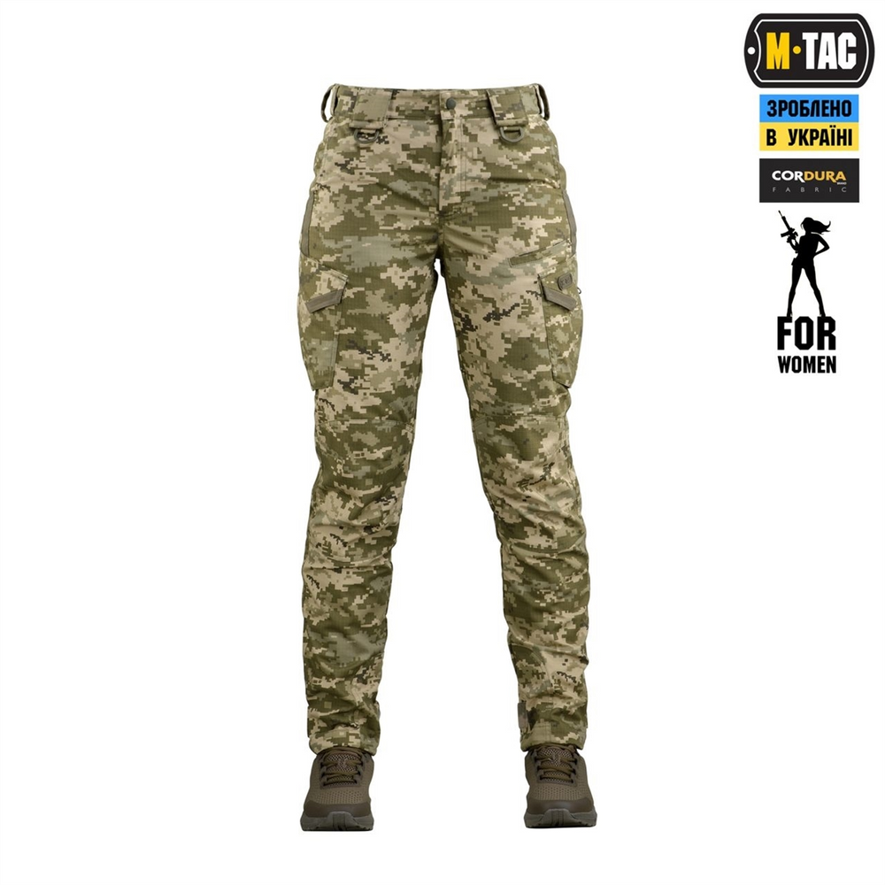 Штани M-Tac Aggressor Lady ріп-стоп MM14 Зелені (Multicam) (34/30) 237549 фото