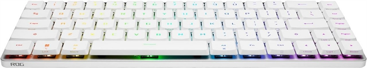 Клавіатура бездротова Asus ROG Falchion RGB WL BT Біла (White) 196079 фото