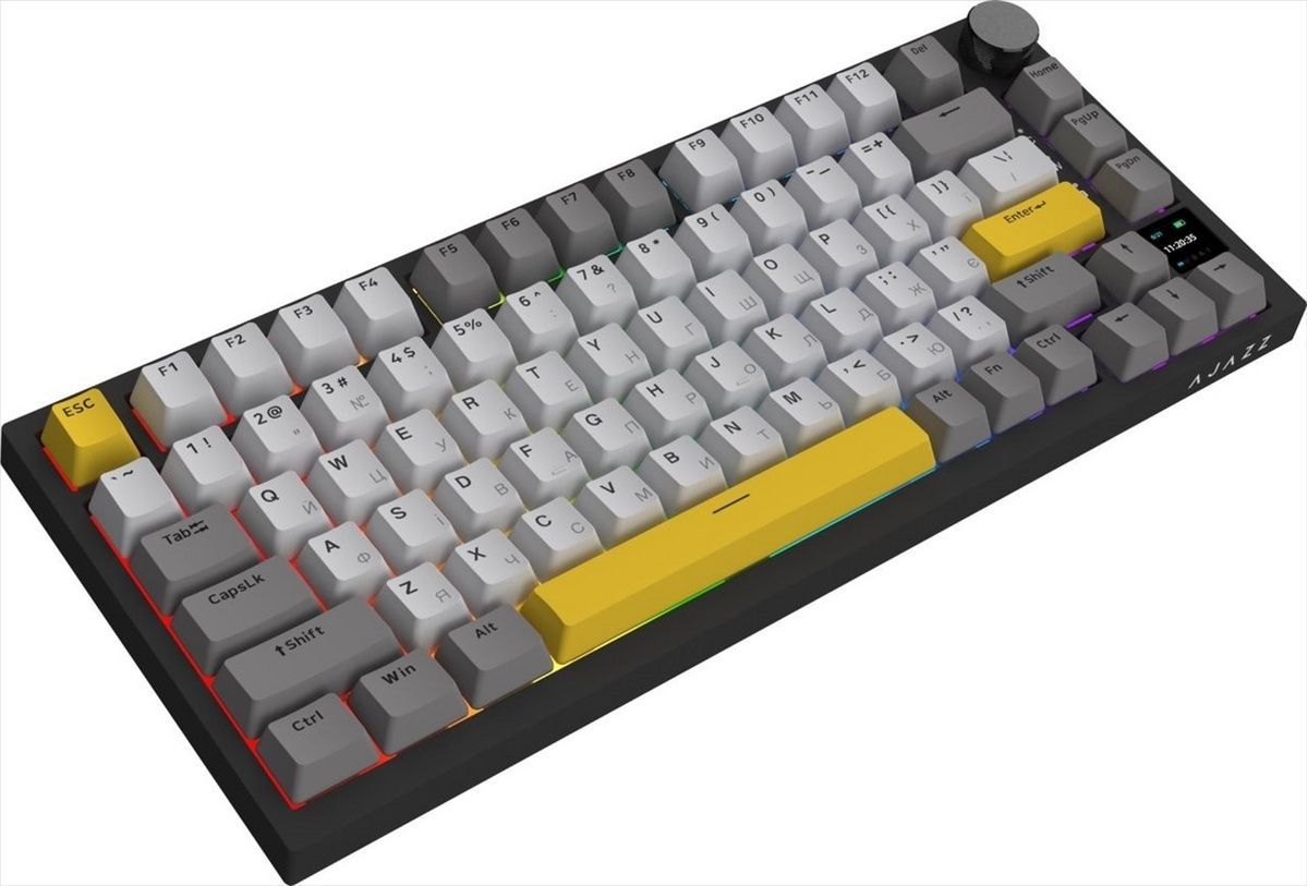 Клавіатура бездротова Ajazz AK820 Pro Gift Switch Чорна (Black) 165445 фото