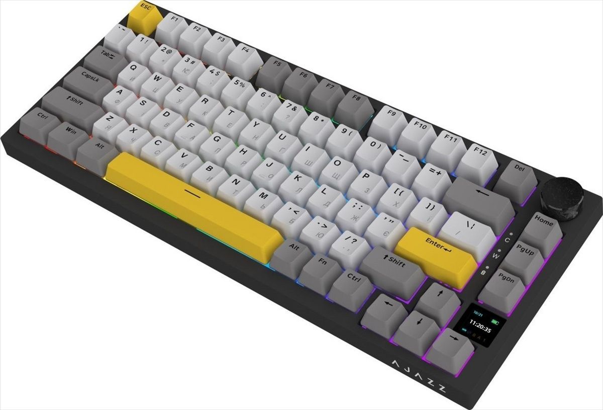 Клавіатура бездротова Ajazz AK820 Pro Gift Switch Чорна (Black) 165445 фото