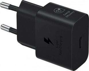 Зарядний пристрій Samsung EP-T2510XBEGEU 25W + кабель USB Type-C Чорний (Black) 165996 фото