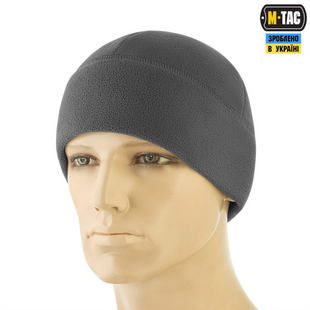 Шапка M-Tac Watch Cap Elite фліс (320г/м2) L Сіра (Dark Grey) 221295 фото