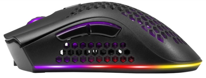 Миша бездротова Defender Warlock GM-709L RGB Чорна (Black) 166270 фото