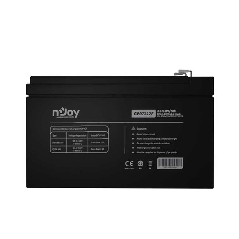 Акумуляторна батарея Njoy GP07122F 12V 7Ah AGM 174639 фото