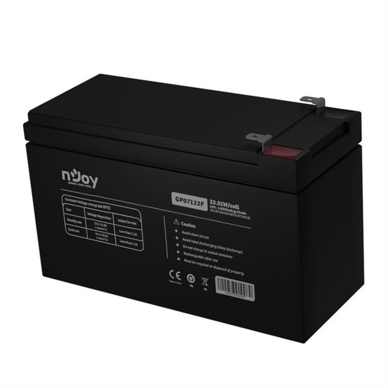 Акумуляторна батарея Njoy GP07122F 12V 7Ah AGM 174639 фото
