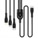 USB кабель ColorWay Lightning + micro USB + USB Type-C 3.0А 1.2м Чорний (Black) 169107 фото 1