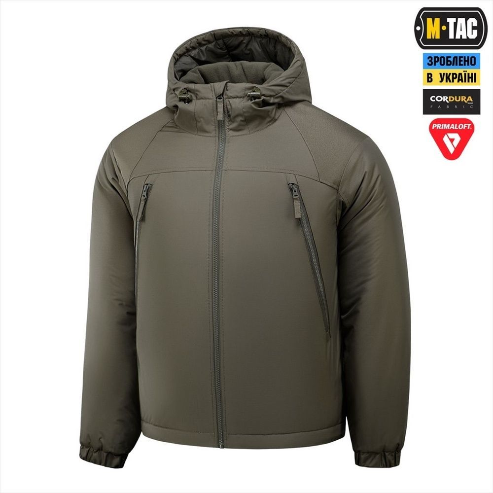 Куртка зимова M-Tac Alpha Basic Primaloft Зелена (Dark Olive) (L/R) 230188 фото
