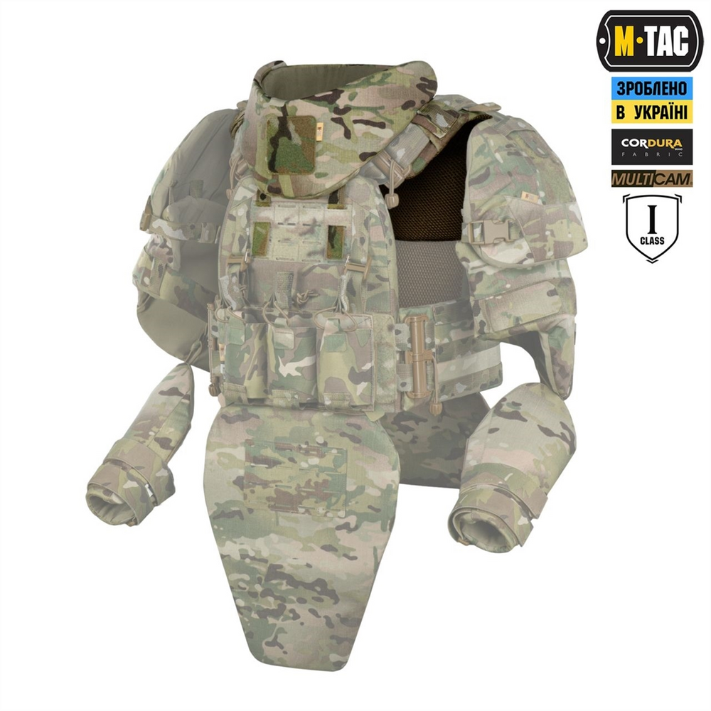 Горжет M-Tac з балістичними пакетами 1 клас захисту Elite Gen.II Зелений (Multicam) 224776 фото