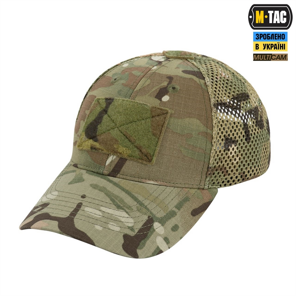 Бейсболка тактична M-Tac з сіткою Трійка NYCO Extreme Зелена (Multicam) (L/XL) 227400 фото
