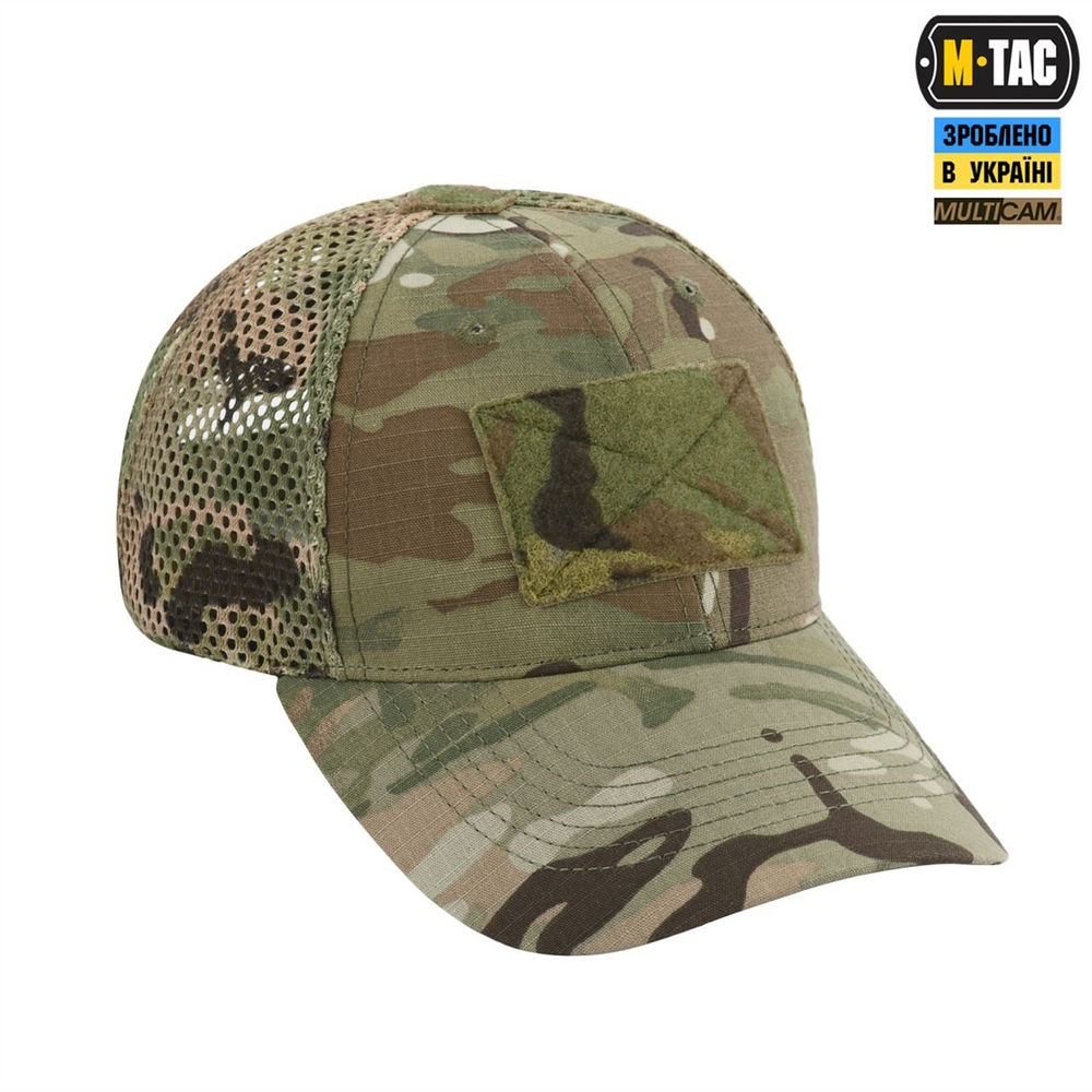 Бейсболка тактична M-Tac з сіткою Трійка NYCO Extreme Зелена (Multicam) (L/XL) 227400 фото