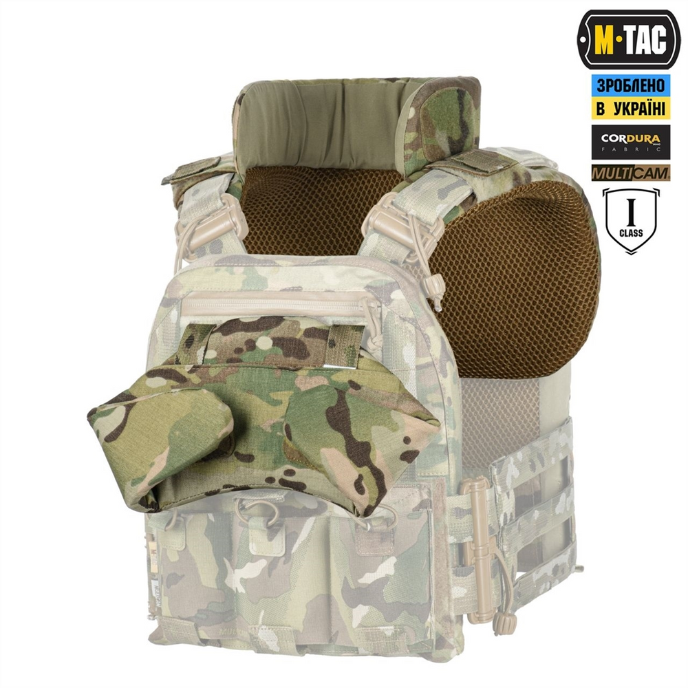 Горжет M-Tac з балістичними пакетами 1 клас захисту Elite Gen.II Зелений (Multicam) 224776 фото