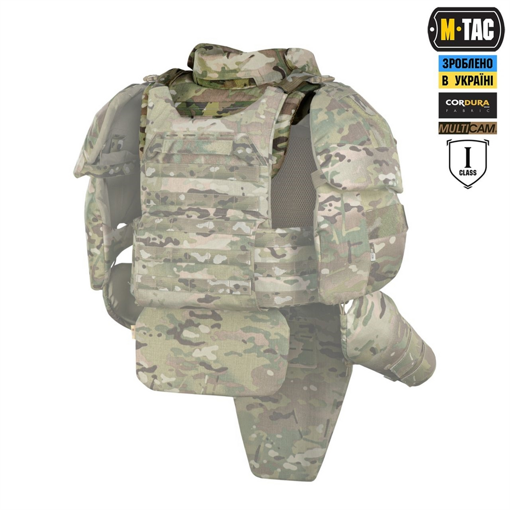 Горжет M-Tac з балістичними пакетами 1 клас захисту Elite Gen.II Зелений (Multicam) 224776 фото