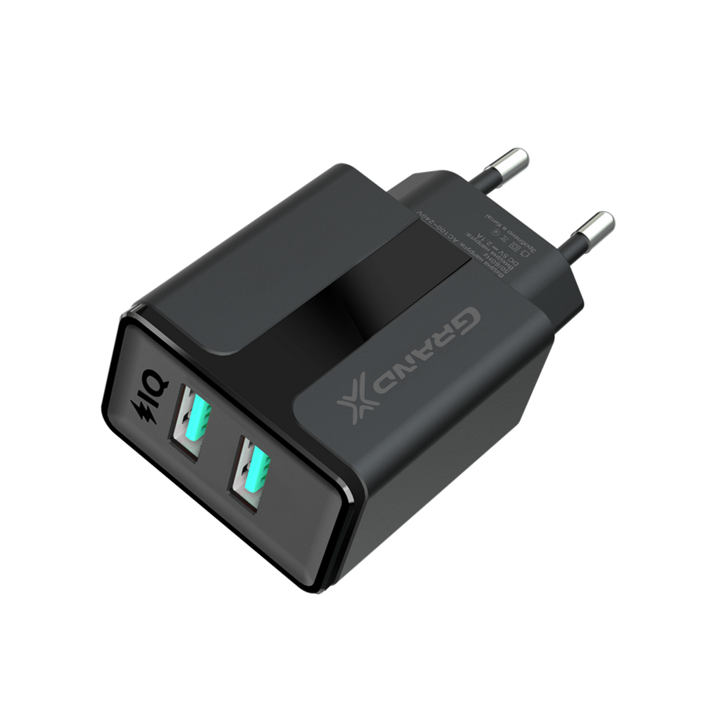 Зарядний пристрій Grand-X CH-15B 2USB 2.1A 86036 фото