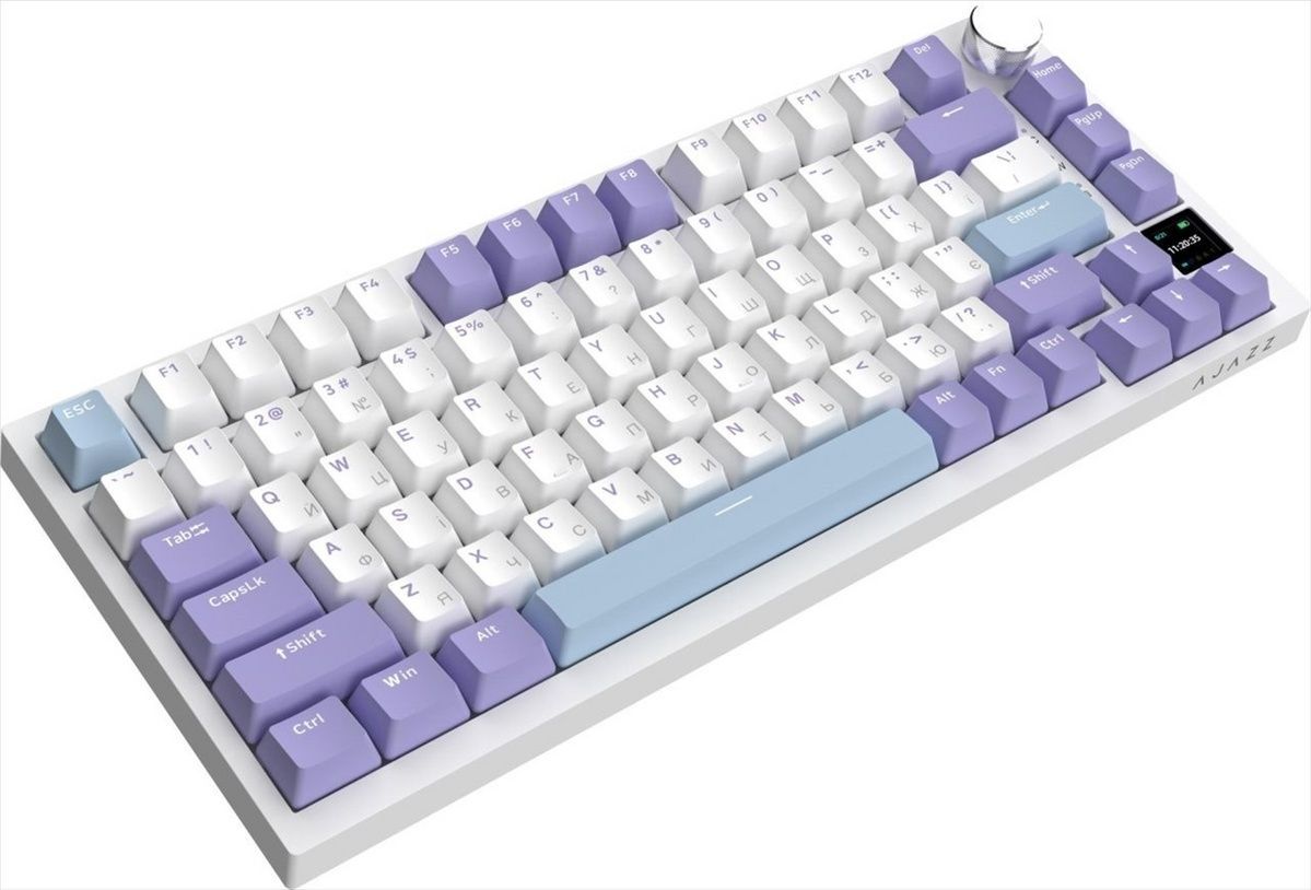 Клавіатура бездротова Ajazz AK820 Pro Gift Switch Фіолетова (Purple) 165446 фото
