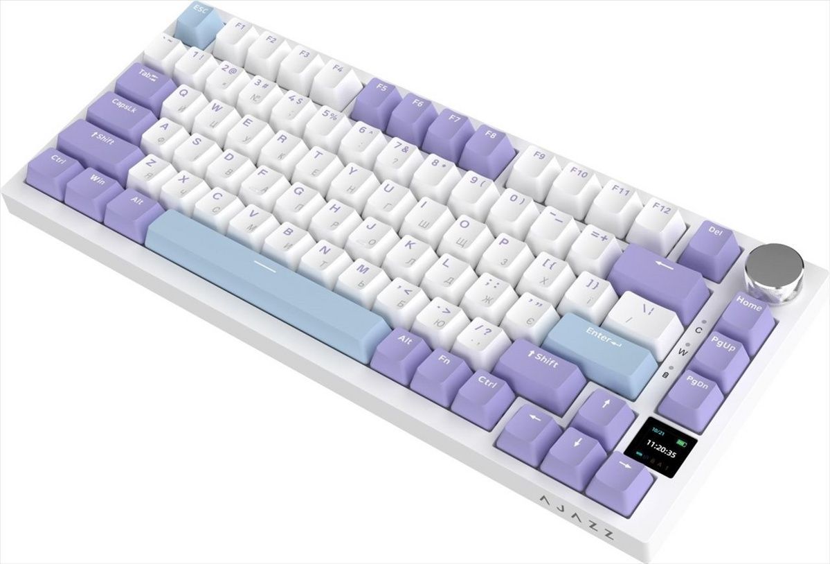 Клавіатура бездротова Ajazz AK820 Pro Gift Switch Фіолетова (Purple) 165446 фото
